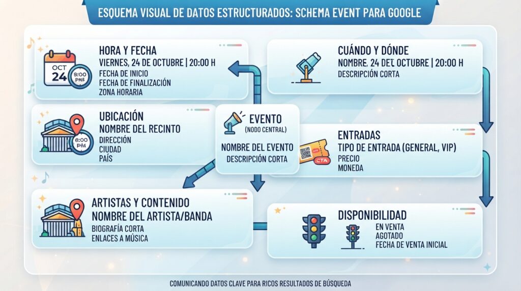 Datos estructurados Schema Event para recitales y shows