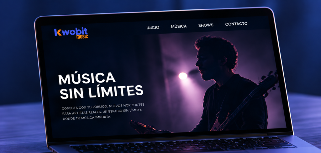 Diseño web para artistas y proyectos musicales