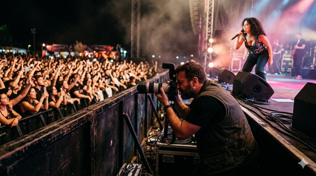 Fotografía original de un recital utilizada como contenido web